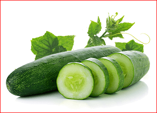 looking more healthy with cucumber fruit